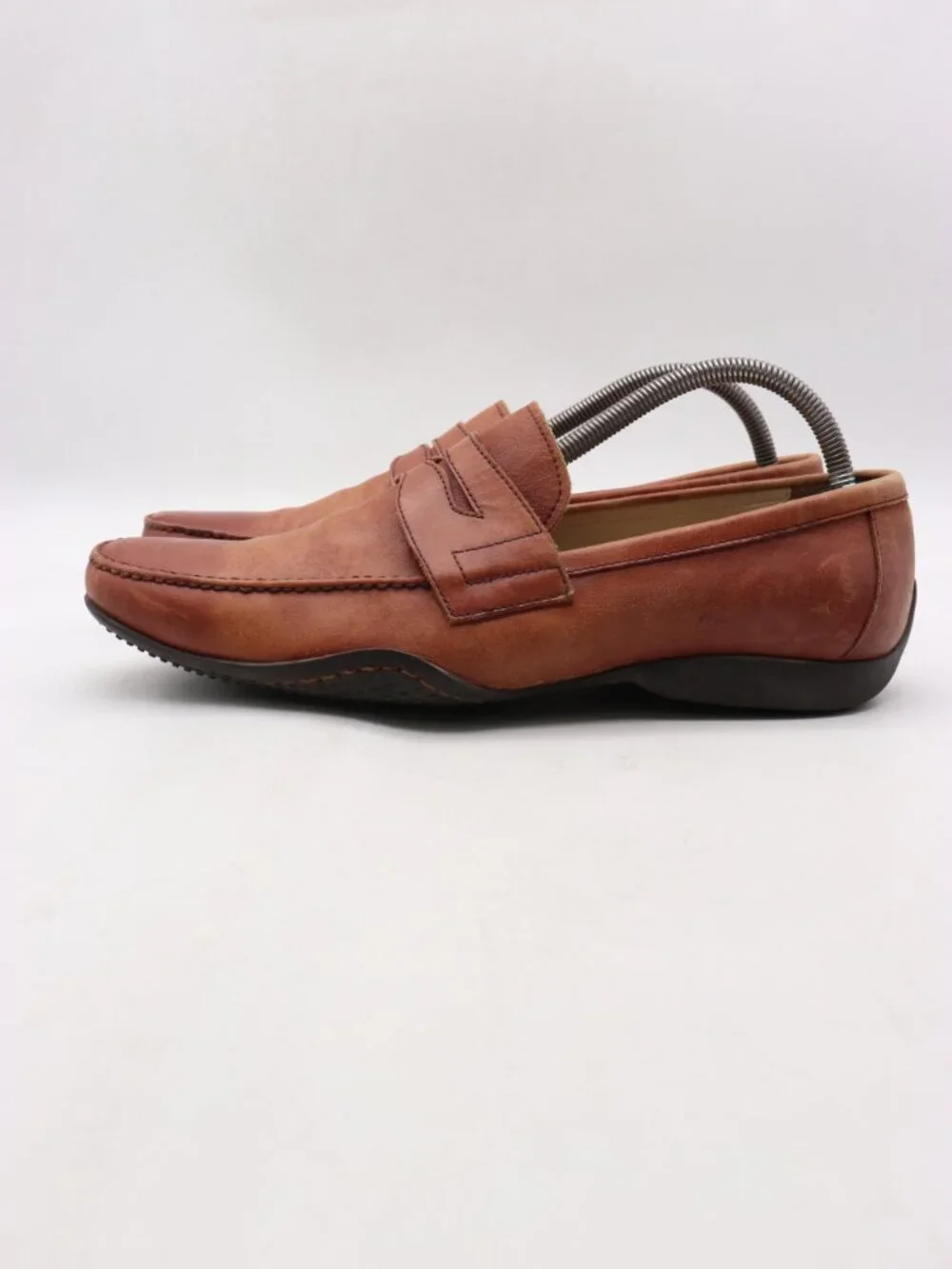 Salvatore Ferragamo Men's Size EU 41 Brown Leather Loafer Slip On Shoes